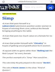 urban dictionary simp|More.